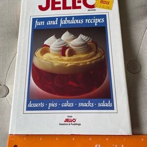1988 Vintage Jell-O Branded Recipe Book Cookbook Hardcover & Collectible